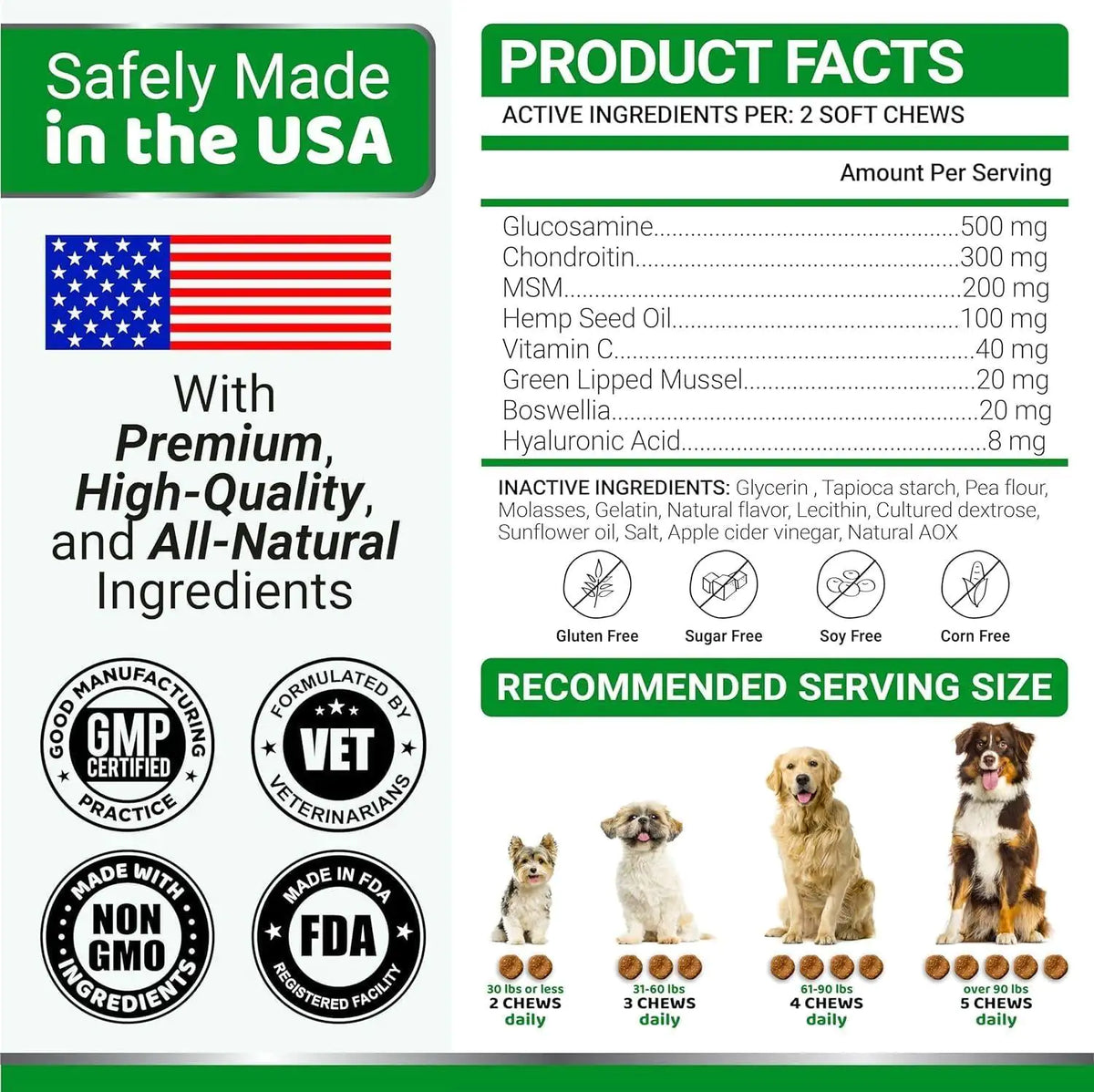 2 Pack Glucosamine for Dogs – ThePetZone