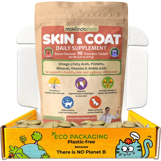 Skin and Coat Supplement for Dogs and Cats